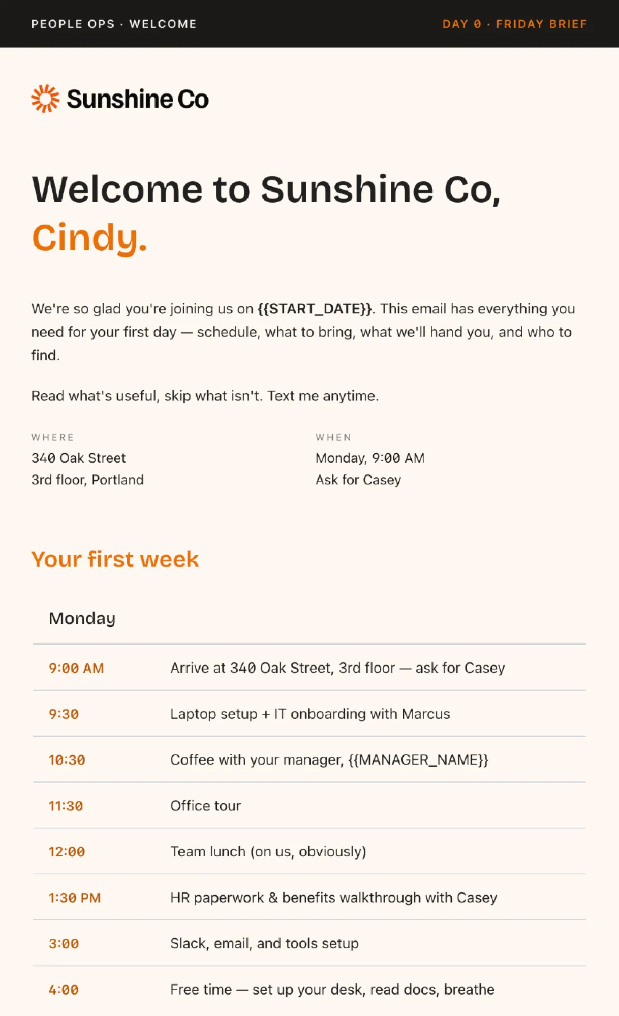 Professional corporate newsletter template with clean layout and brand-ready design